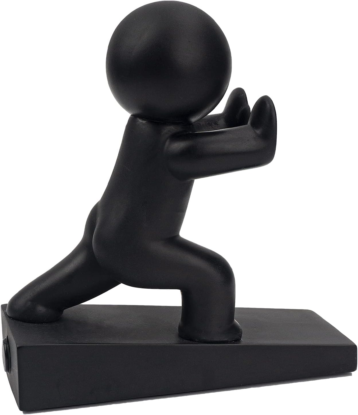 Cute Door Stopper, Decorative Door Stop, Protects Your Floors, Gray 1 Pack (Patented)