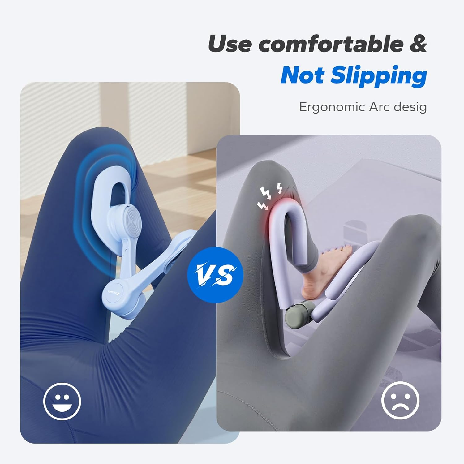 MERACH Pelvic Floor Muscle Training Device Thigh Master, Kegel Pelvic Trainer Exerciser Men Women Exercise & Fitness Equipment Floor Strengthening Device, Inner Thigh Exercise Equipment for Home Gym image number 3