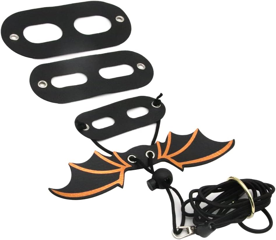 Adjustable Bearded Dragon Leash Harness,3 Size Pack Leather Wings Safty Walking Leash for Bearded Dragon Lizard Reptiles (Black) - Blue image number 5