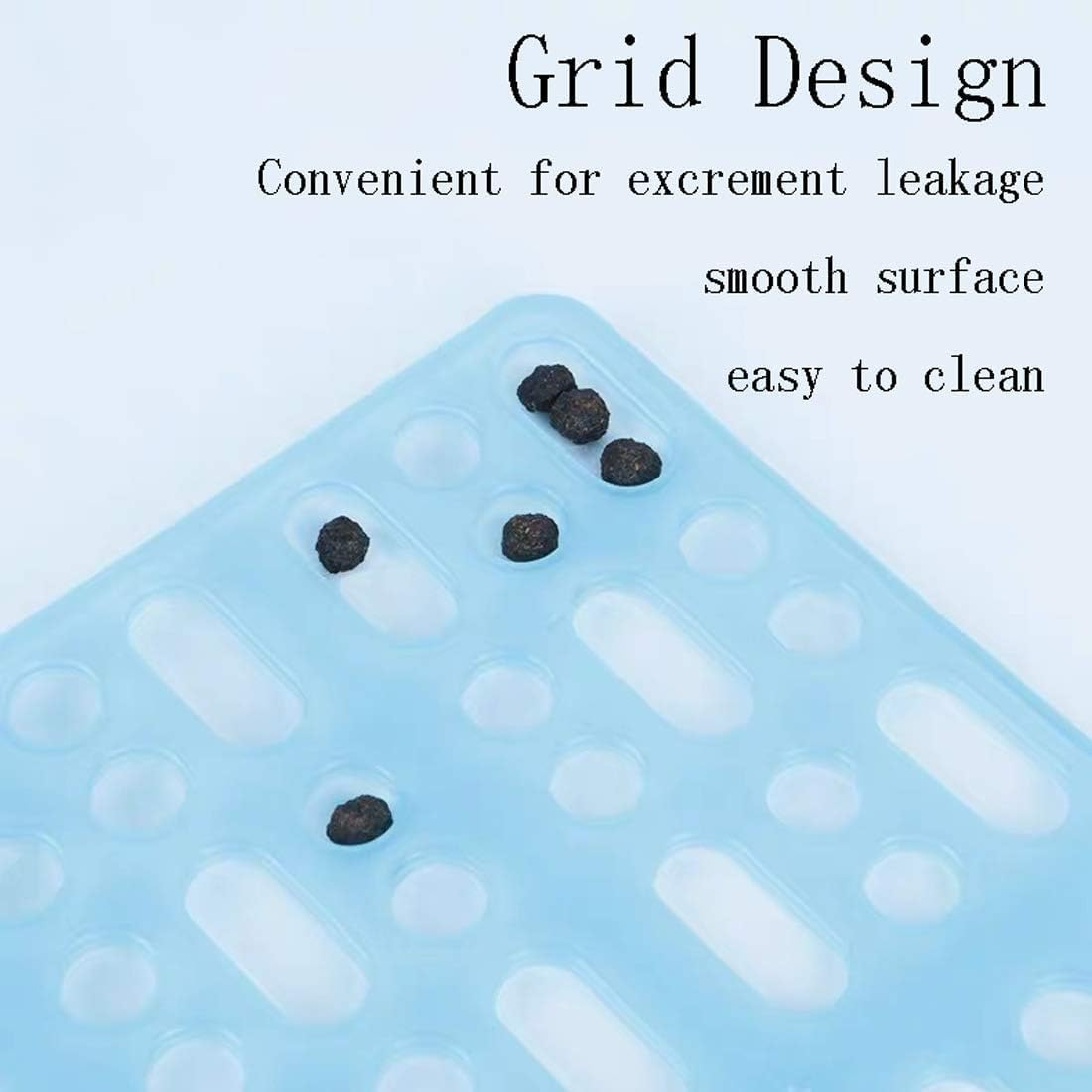 4 Pcs Rabbit Cage Mats Small Animal Plastic Feet Pads Floor Mat for Pet Cats Dogs Bunny Hamster Rat Chinchilla Guinea Pig image number 5