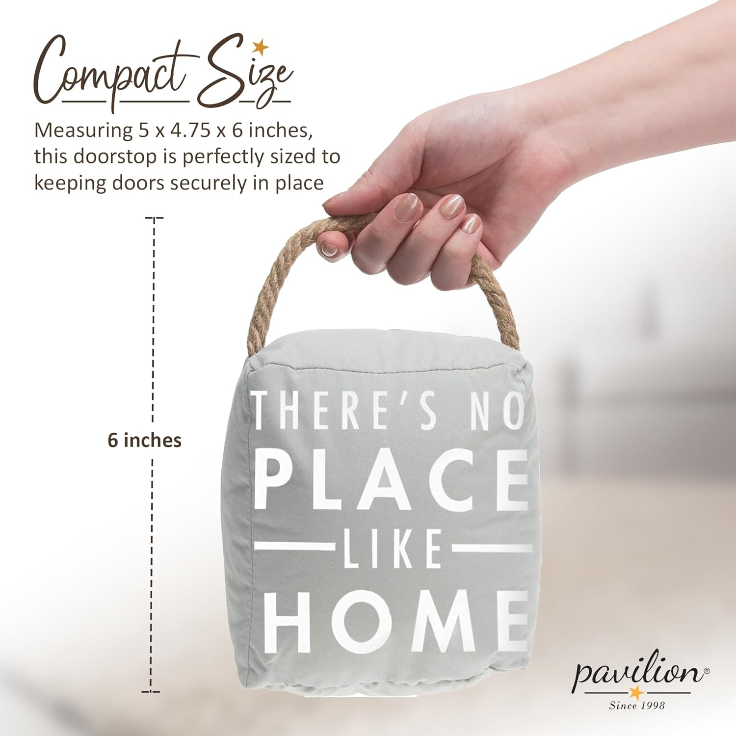 Pavilion Gift Company 72157 No Place like Home Door Stopper, 5 by 6-Inch image number 6