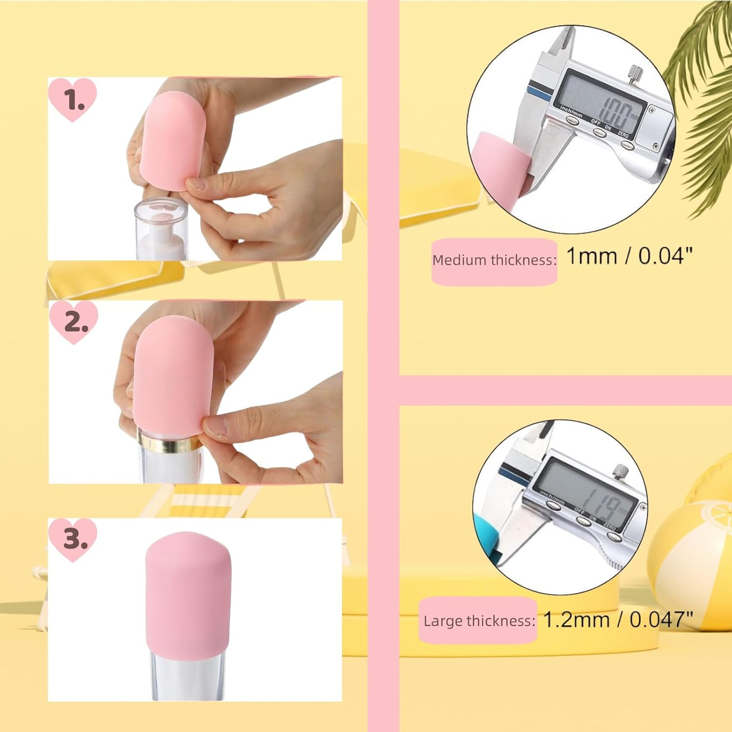 RJDJDLXM 8Pcs Silicone Bottle Covers Medium & Large Size Toiletry Sleeves Travel Essentials for Lotion Shampoo Containers, 4 Colors,Travel Essentials,Elastic Sleeves for Leak Proofing image number 6