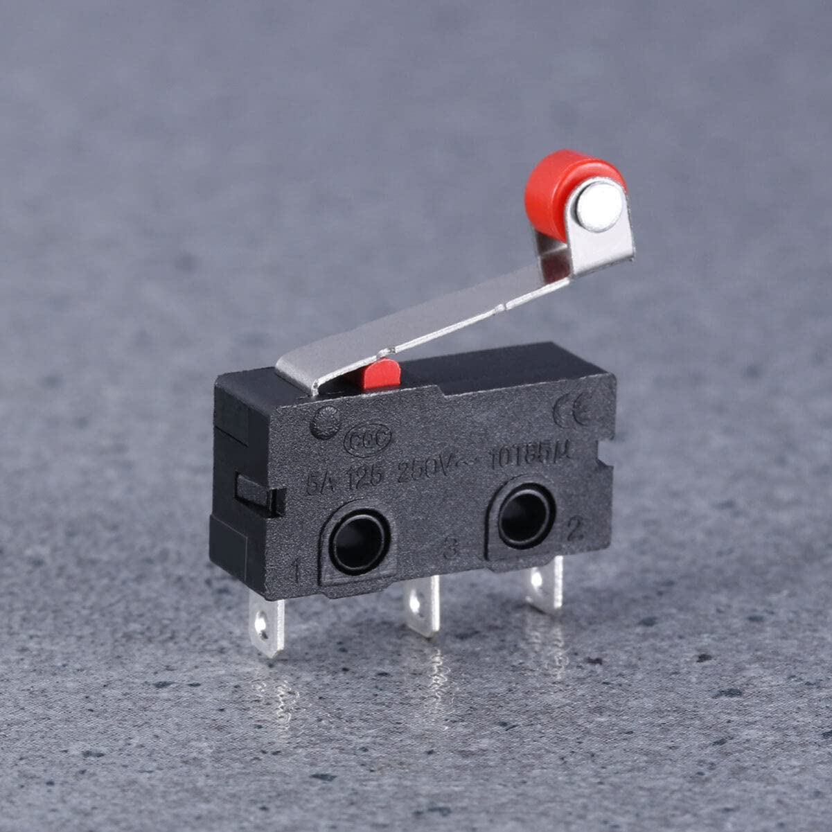 10 Pieces Micro Momentary Hinge Roller Lever Arm SPDT Micro KW12-3 AC 250V 5A SPDT 1NO 1NC image number 3