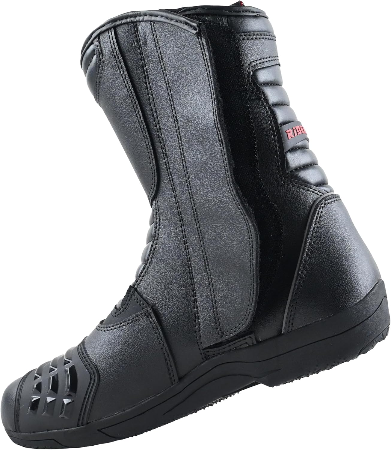 RIDERACT&reg; Waterproof Motorcycle Boots Mens Surface V2 Moto Boots Black Biker Adventure Shoes Motorbike Touring Boot Motocross Protective Footwear Casual Breathable Powersports Shoes