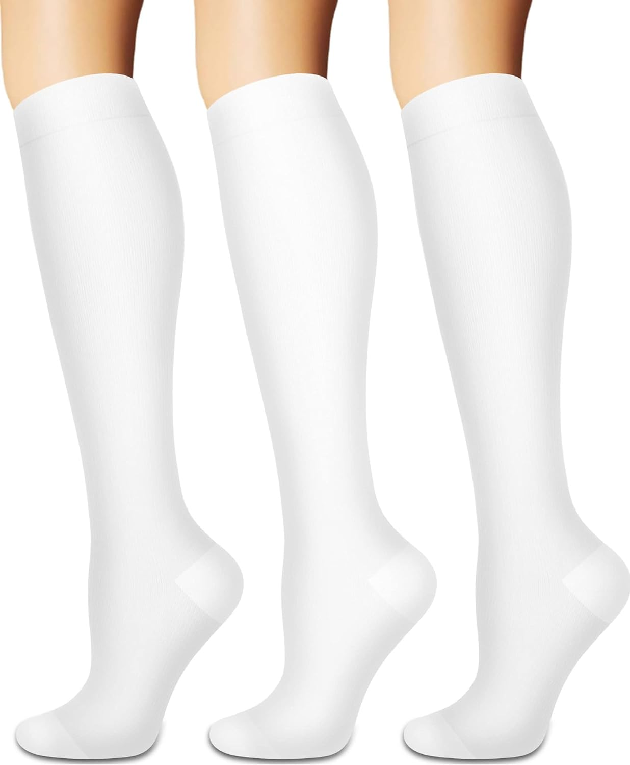 Compression Socks for Women & Men (3 Pairs) - Best Support for Nurses, Running, Hiking, Recovery,Athletic