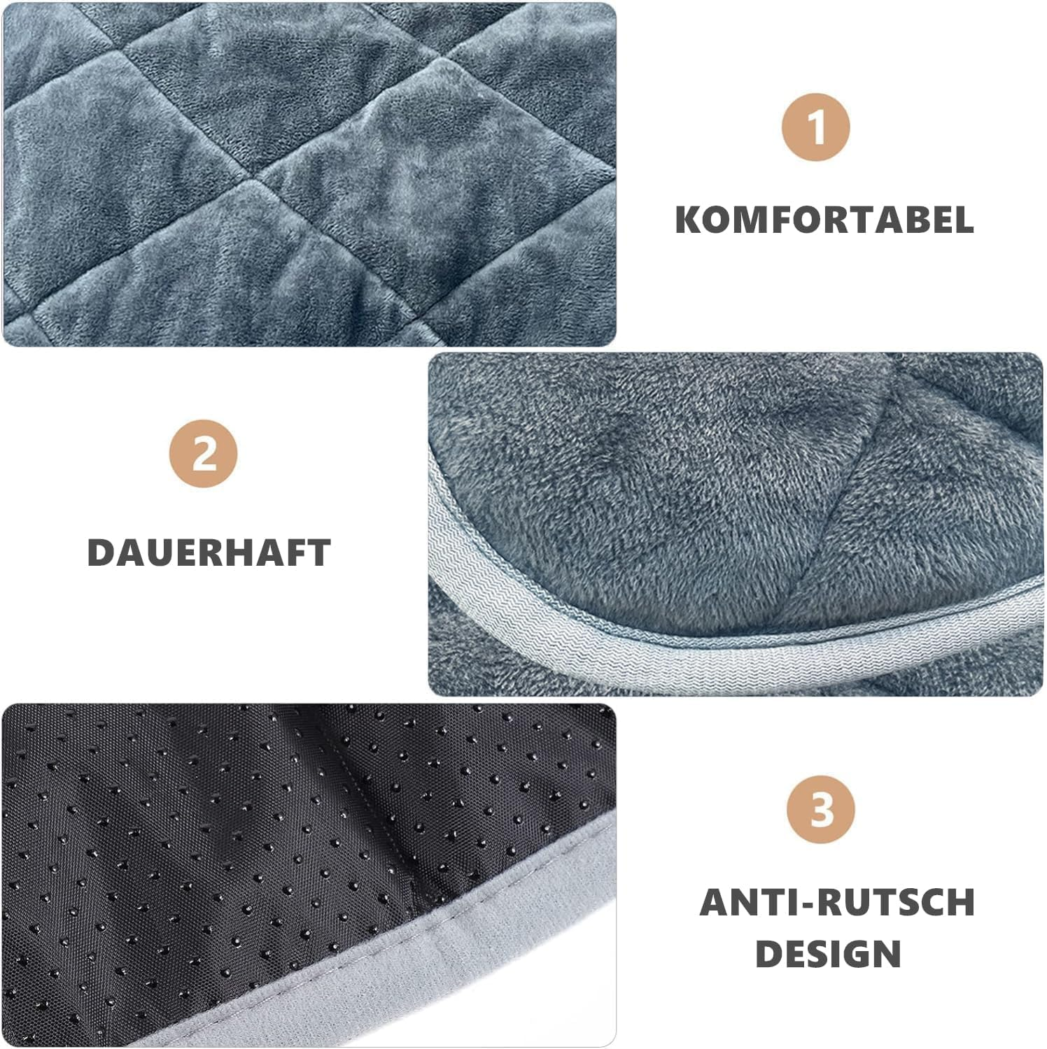 Norhogo Pet Warming Mat, Dogs, Cats, Pets Heat Mat, Dog Mat, Winter Dog Blanket, Self-Heating Blanket for Cats, Puppies, Travel, Camping, 40 X 50 Cm (Navy Blue)