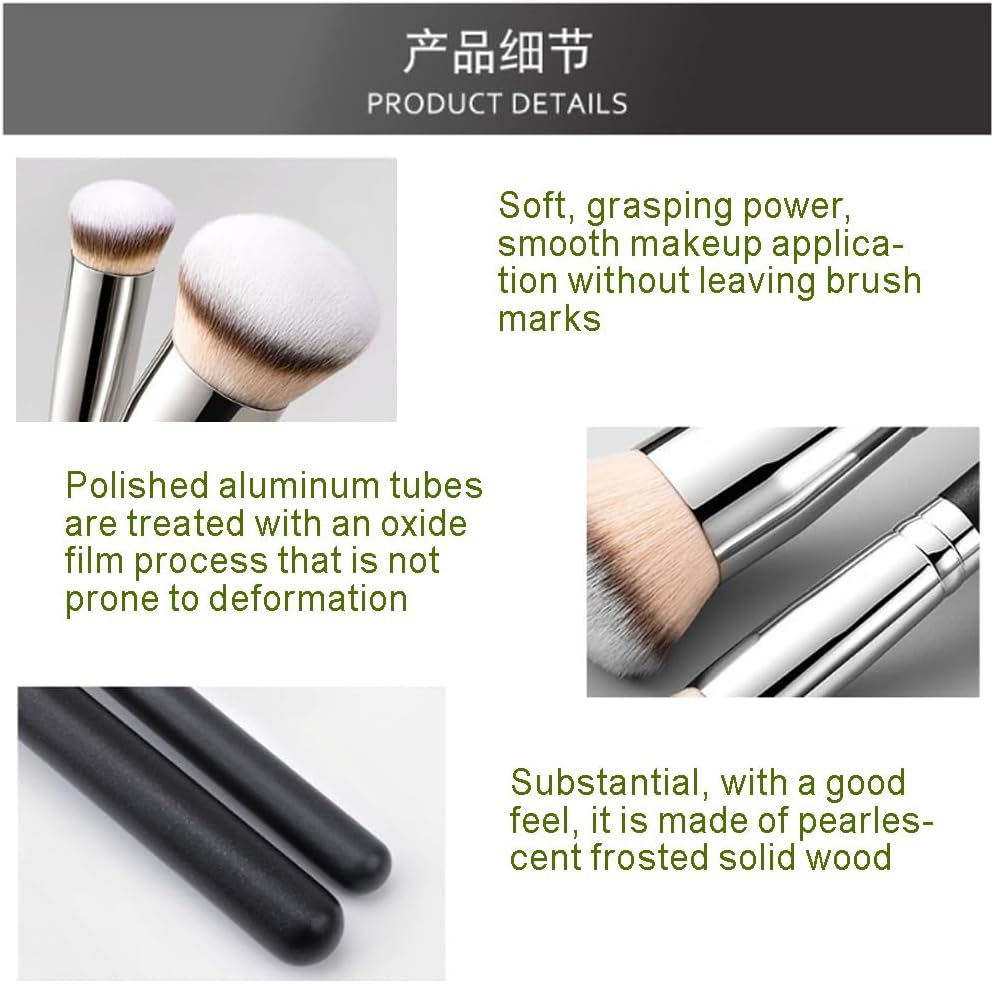 Face Makeup Tools Set - Foundation Concealer Brush, Blenders & Sponges and Powder Puffs, for Blending Cream Powder Buffing, Beauty Cosmetic Foundation image number 2