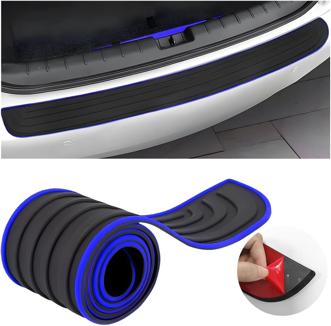 Car Rear Bumper Guard, Anti-Scratch Auto Trunk Door Entry Protector, Non-Slip Bumper Protection Strip for Most Cars, Suvs, Trucks, Universal Exterior Car Accessories (Sport, 35")