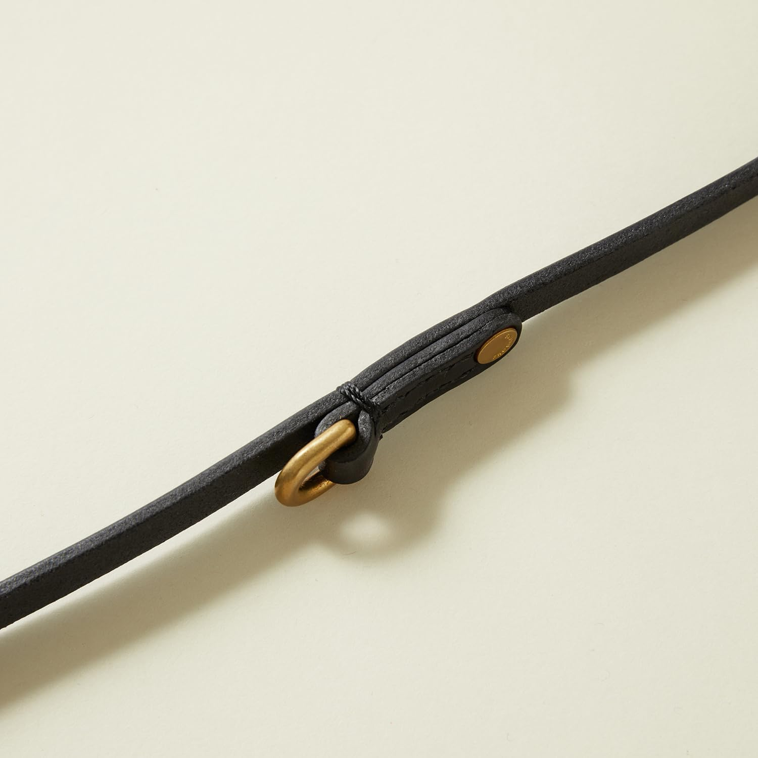 We Original All Leather Lead - Black (M) for Medium and Large Dogs/Good Manners Dog Series