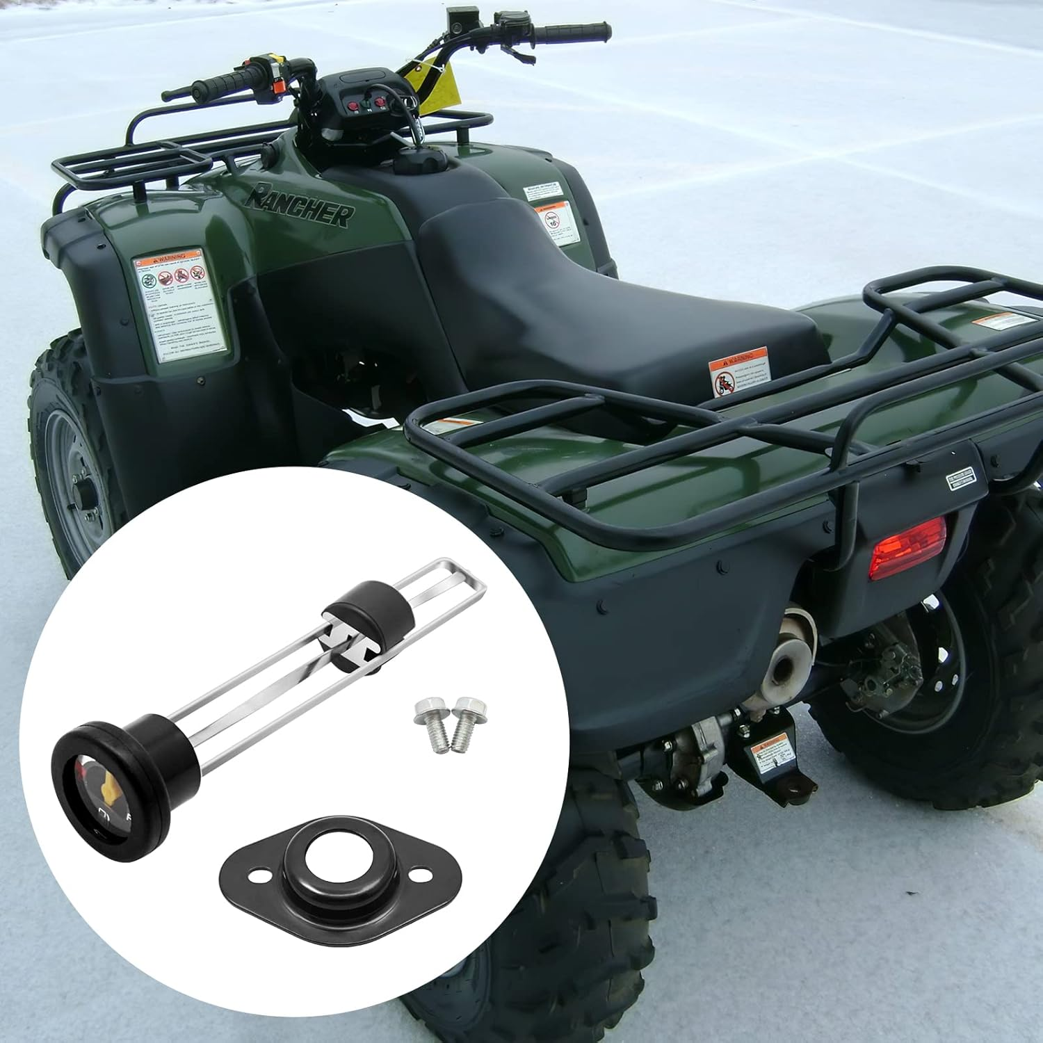 Fuel Gauge Gas Cap for Honda Rancher 350 Rancher 400 Rubicon 500 17504-HN5-671 image number 4