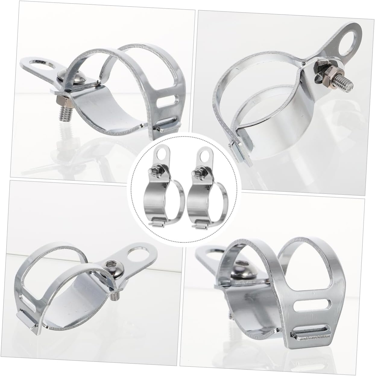 PRETYZOOM 2Pcs Turn Signal Base Motorcycle Mount Bracket for Motorbike Accessories Parts Signal Fork Bracket for Headlight Indicator for Rear Turn Mounting image number 1