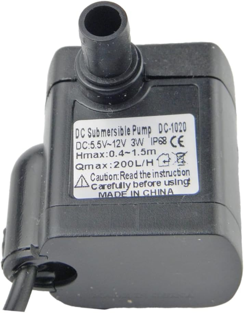 CHANCS 3W 5.5-12V DC Mini Submersible Water Pump for Solar Power image number 1