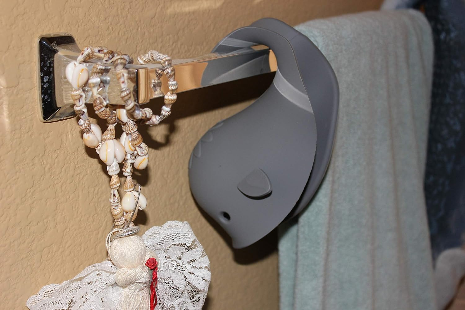 Bath Spout Cover for Bathtub - Faucet Baby Covers Protects Baby during Bathing Time While Being Fun. Cute Soft Whale Making for Enjoyable Safe Baths Your Child Will Love. (1 Pack, Grey) image number 1