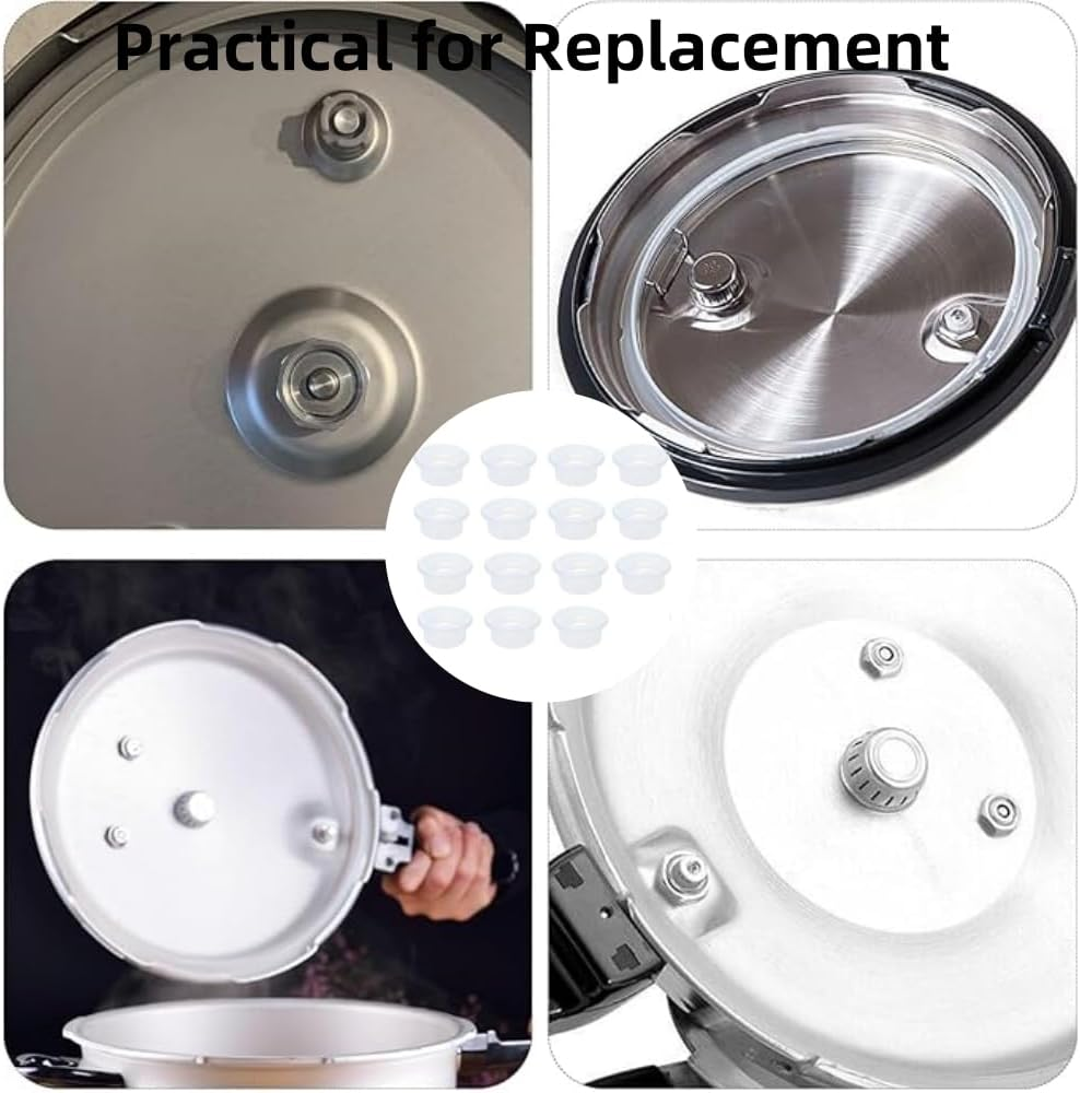 15Pcs Universal Replacement Floater Valves Silicone Gaskets,Electric Pressure Cookers Valves Seal Rings,Pressure Pots Accessories,Silicone Caps for Instant Pot,Pressure Cooker Parts and Accessories image number 6