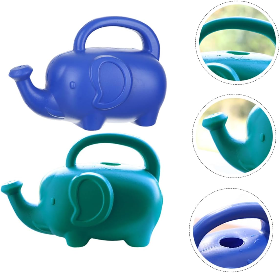 2Pcs Cartoon Watering Pot Garden Watering Can Outdoor Plastic Kettle Gardening Tool image number 6