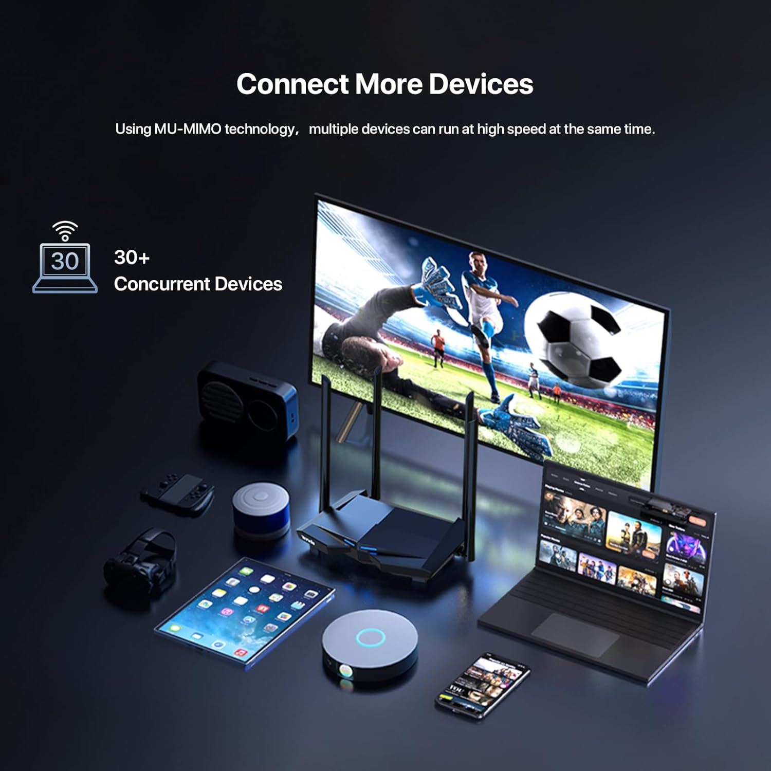 Tenda AC1200 Smart Wifi Router, High Speed Dual Band Wireless Internet Router with Smart APP, 4 X 1000 Mbps Gigabit Ports, Supports Guest Wifi, Access Point Mode, Ipv6 and Parental Controls(Ac10) 2025 image number 4