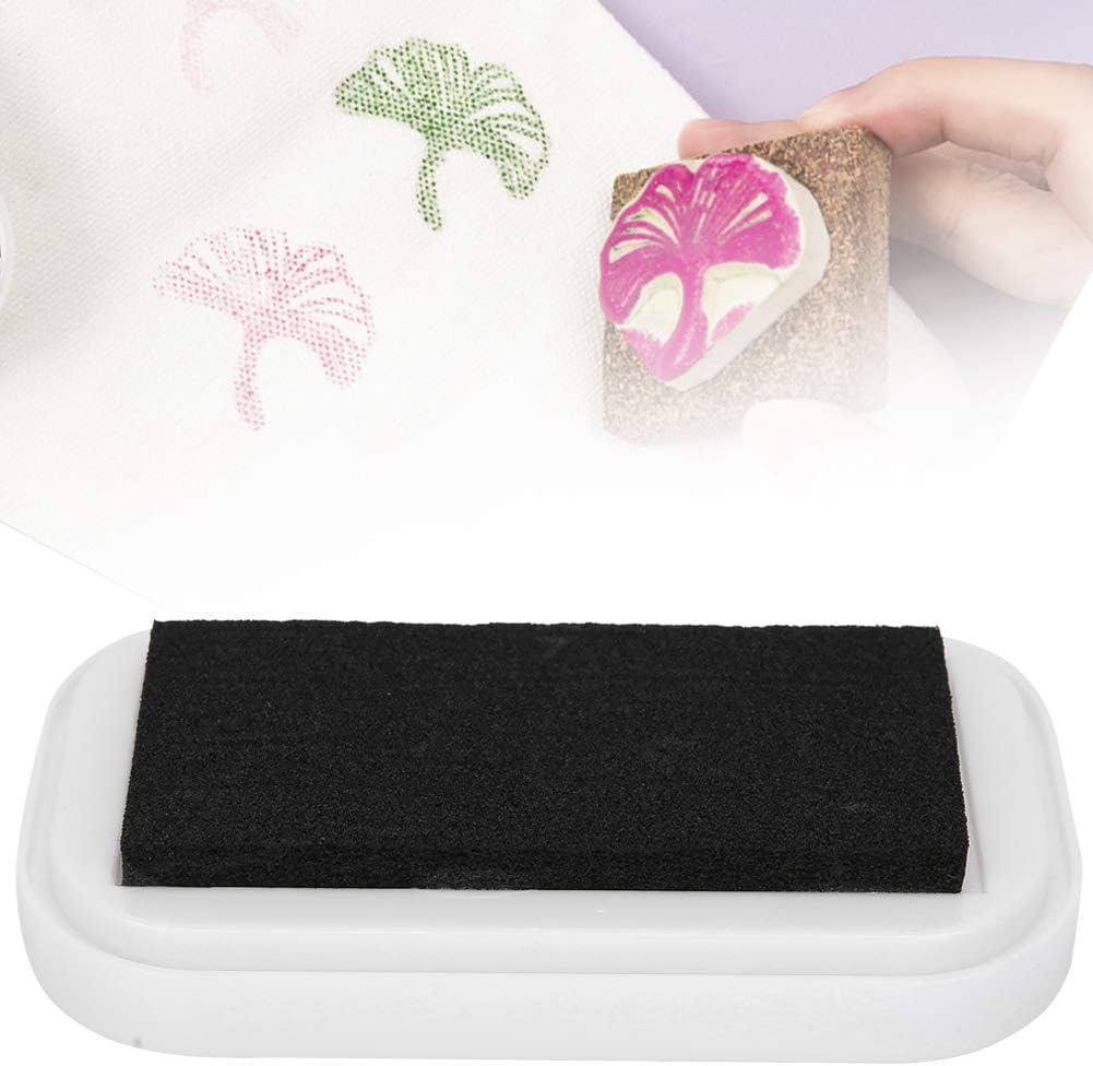 DIY Stamp Ink Pad, Clear Pattern for Paper Cloth Wood, Bright Washable Color (BD-282 Pure Black) image number 6