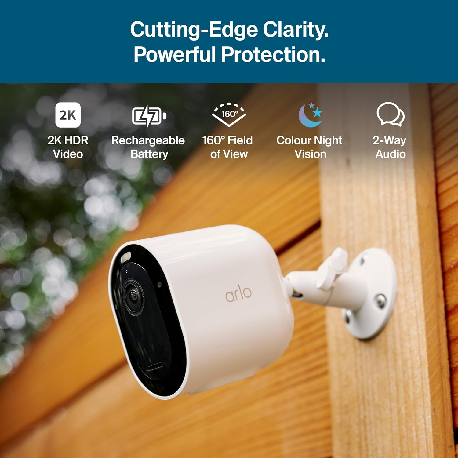 Arlo Pro Security Camera (6Th Gen - 2025 Release) - 2K HDR, Battery Power, Event Captions, Home Security System, 1-Month Trial of Secure Plan, 160&deg; Field of View, Dual-Band Wifi, Spotlight, 1 Cam image number 6