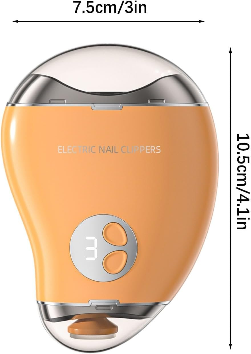 Toe Nail Clippers - Electric Nail Clippers for Adults, 3 Speed Nail Drill | Double Head Nail Sharpener, Multifunctional Nail Grinder for (2.95X1.26X4.13 Inch) image number 4