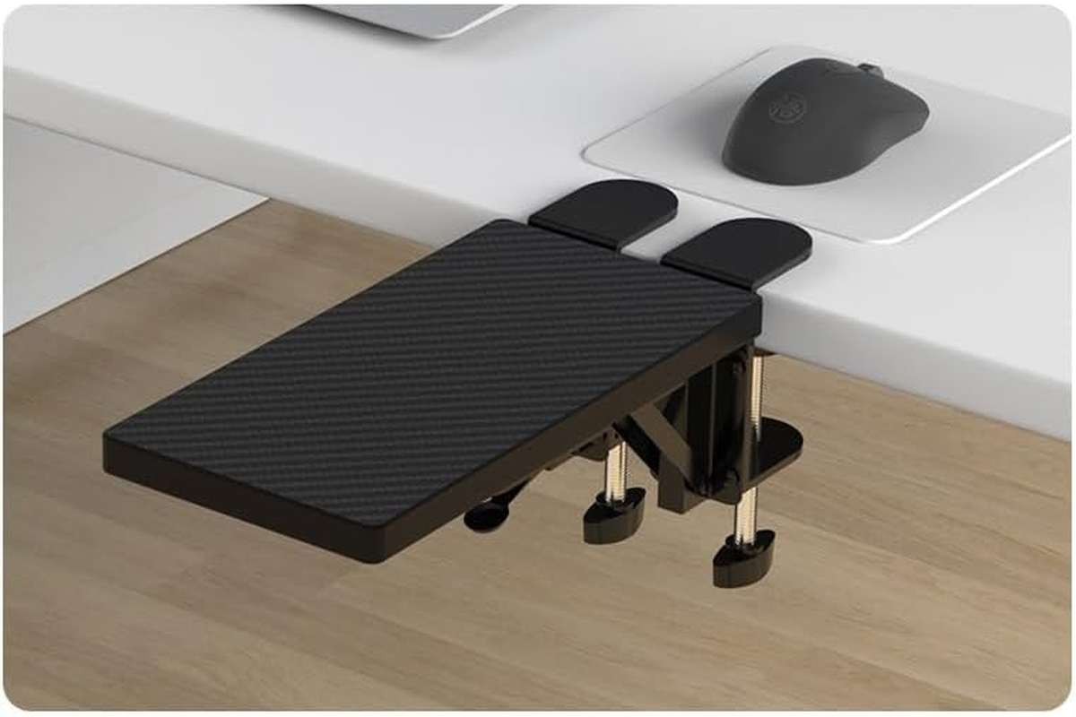 Computer Arm Rest for Desk, Suitable for Office Desks, Sturdy Mouse Arm Support, Computer Desk Extender, Suitable for Home and Office (Black, One Size) image number 3