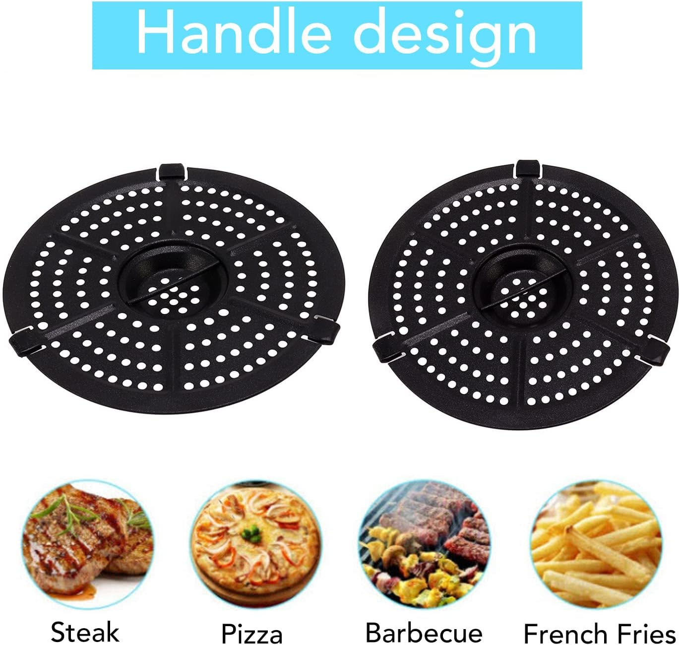 Air Fryer Replacement Grill Pan, 15.5 Cm Non-Stick Crisper Plate