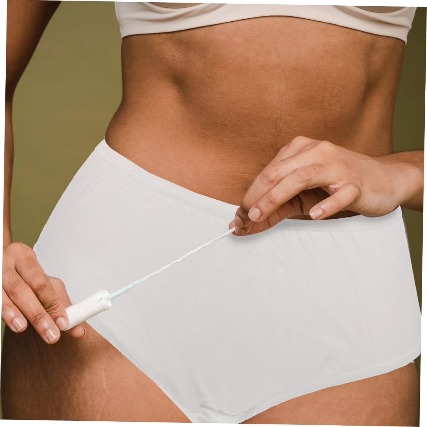 4Pcs Disposable Maternity Panties XXL Pure Cotton Comfortable Postpartum Underwear for Pregnant Women Soft Breathable Pregnancy Underpants over Bump Care White image number 5