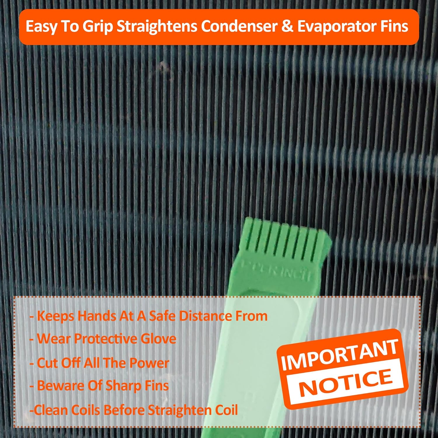 Vypart FCR6 AC Coil Fin Comb Straighter-Radiator Condenser Fin Comb(6 Fin Combs Covering 12 Size Fins) image number 2