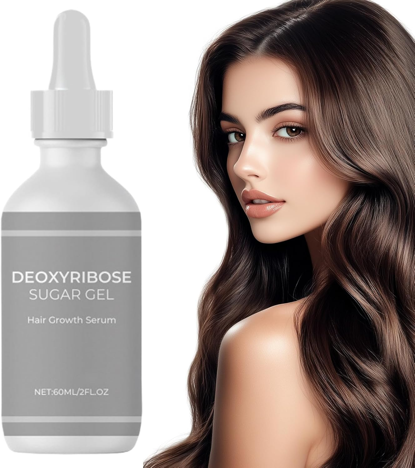 3Pcs Deoxyribose Sugar Gel Hair Growth, 3X60Ml Deoxyribose Sugar Hair Growth Serums, Serums Oil for Strengthening Hairs, Hairs Treatments Oil for Men and Women image number 6