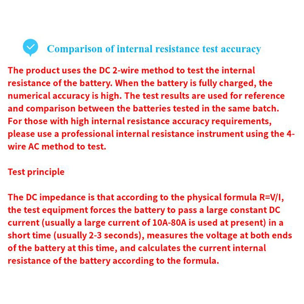 Digital Display Battery Capacity Internal Resistance Tester Digital Lithium Battery Power Detector Module 18650 Battery Test Meter Dual Type-C Interface QIUNI image number 6