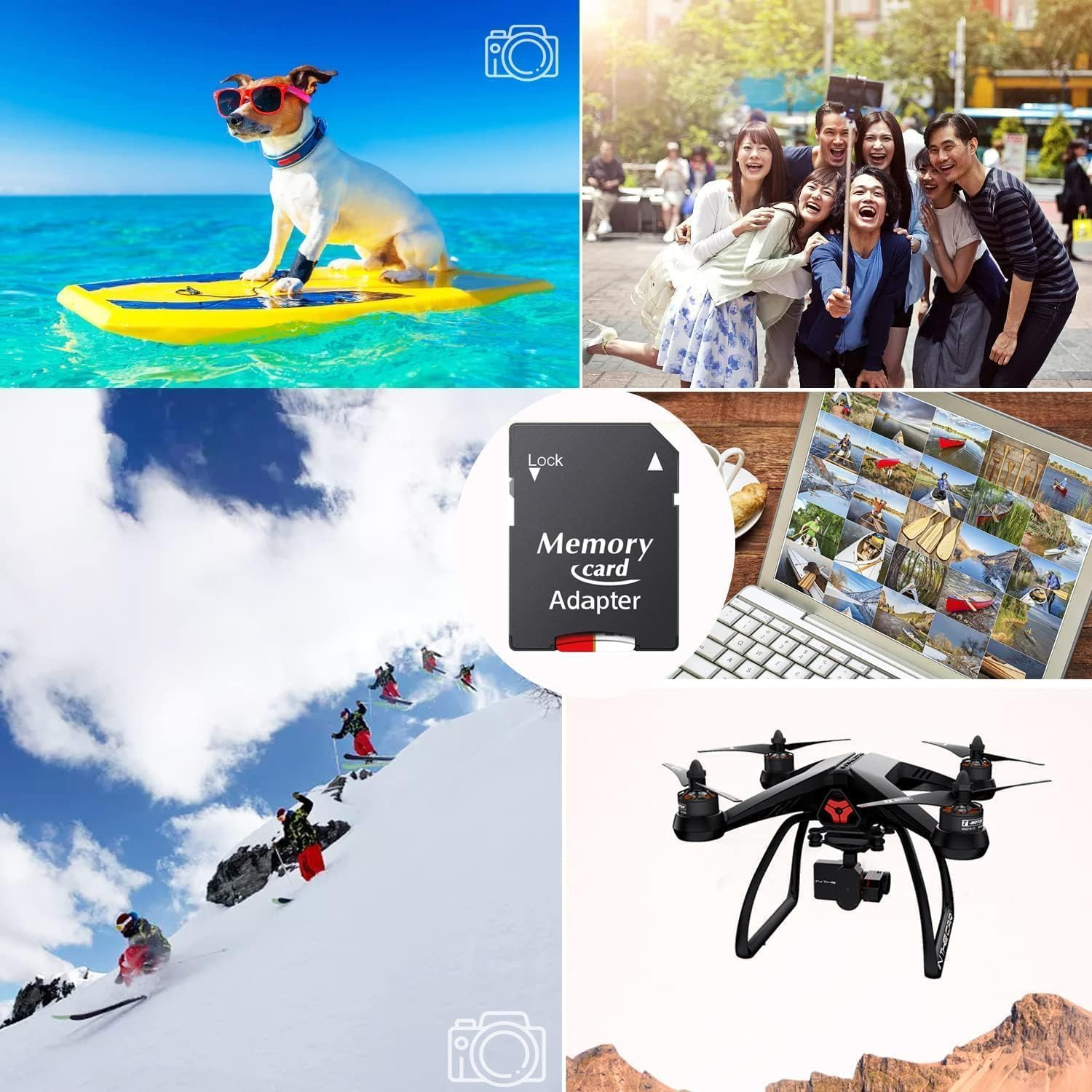 Microsdxc Microsd Card 512GB and Adapter Kit,Full HD & 4K UHD Card Class10 U3 High Speed for Camera/Phone/Tachograph,Tablet and Drones image number 1