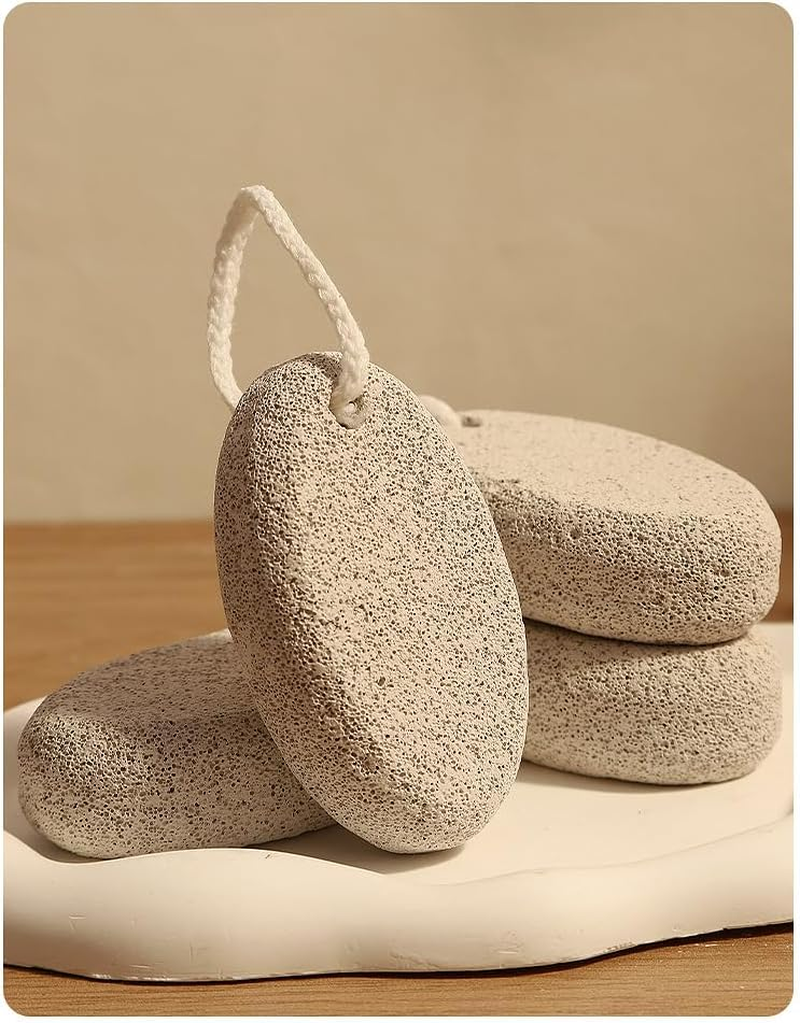 Volcanic Stone Grinding Foot Stone for Feet, 2-Pack Pedicure Tools Hard Skin Callus Remover for Feet and Hands (Grey, One Size) image number 4