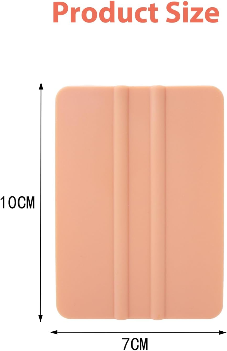 Craft Squeegee Tool Kit for Vinyl Decal & Paper Cut Projects, Window & Car Wrap - Includes Violet & Coral, Compatible with Cricut & Adhesive Vinyl - Ideal for Crafting, DIY & Sign Making - Ruibex image number 1