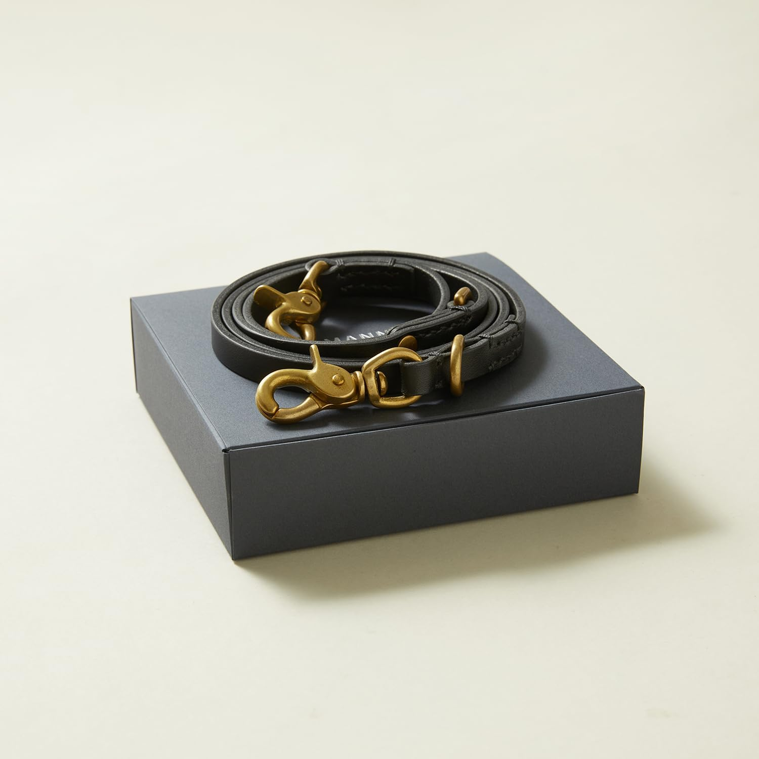 We Original All Leather Lead - Black (M) for Medium and Large Dogs/Good Manners Dog Series image number 5