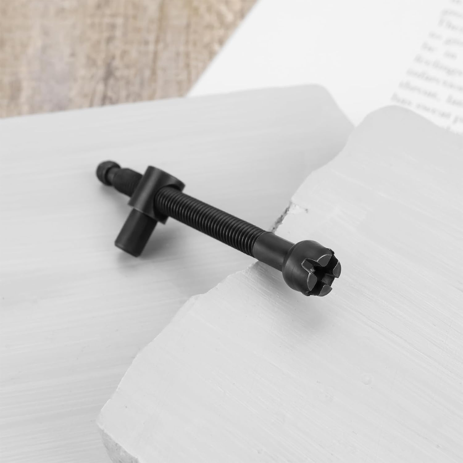 Briny River 2Sets Chainsaw Adjustment Screw Tensioner Screw Replacement Part Chain Adjuster Tensioner Screw Suitable for Chainsaw 4500 5200 5800 45CC 52CC 58CC image number 2