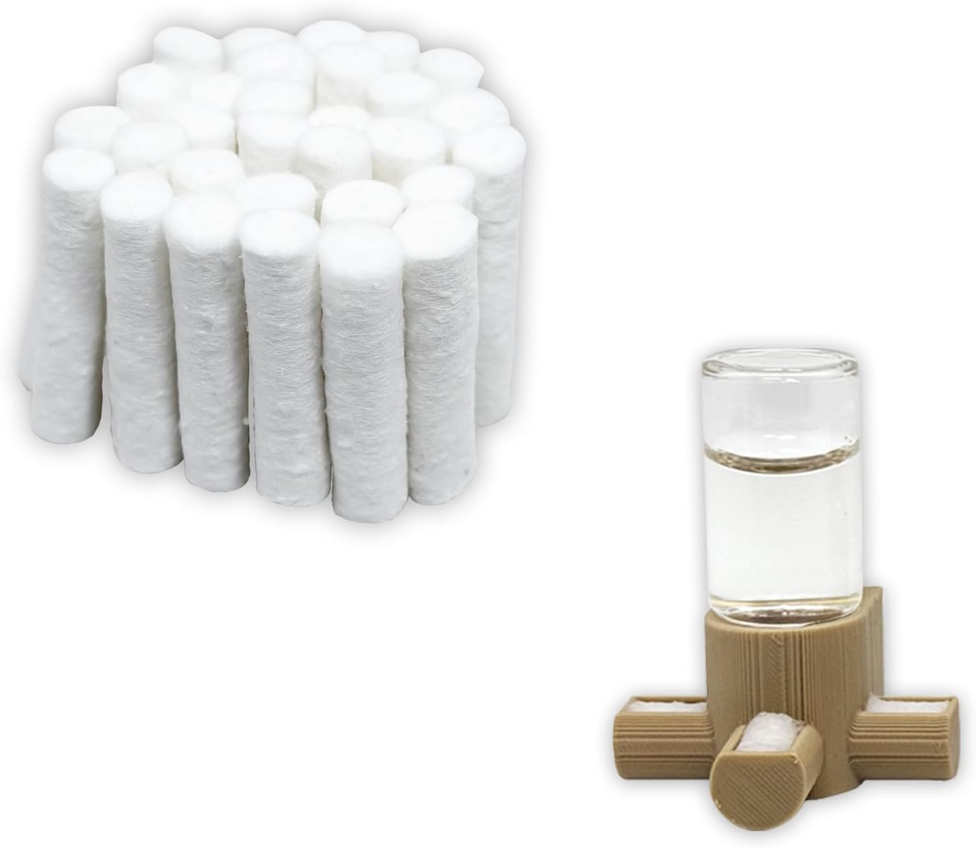 Jumping Spider Water Fountain Replacement Cotton Roll, Absorbent Cotton Swab (30 Pieces)