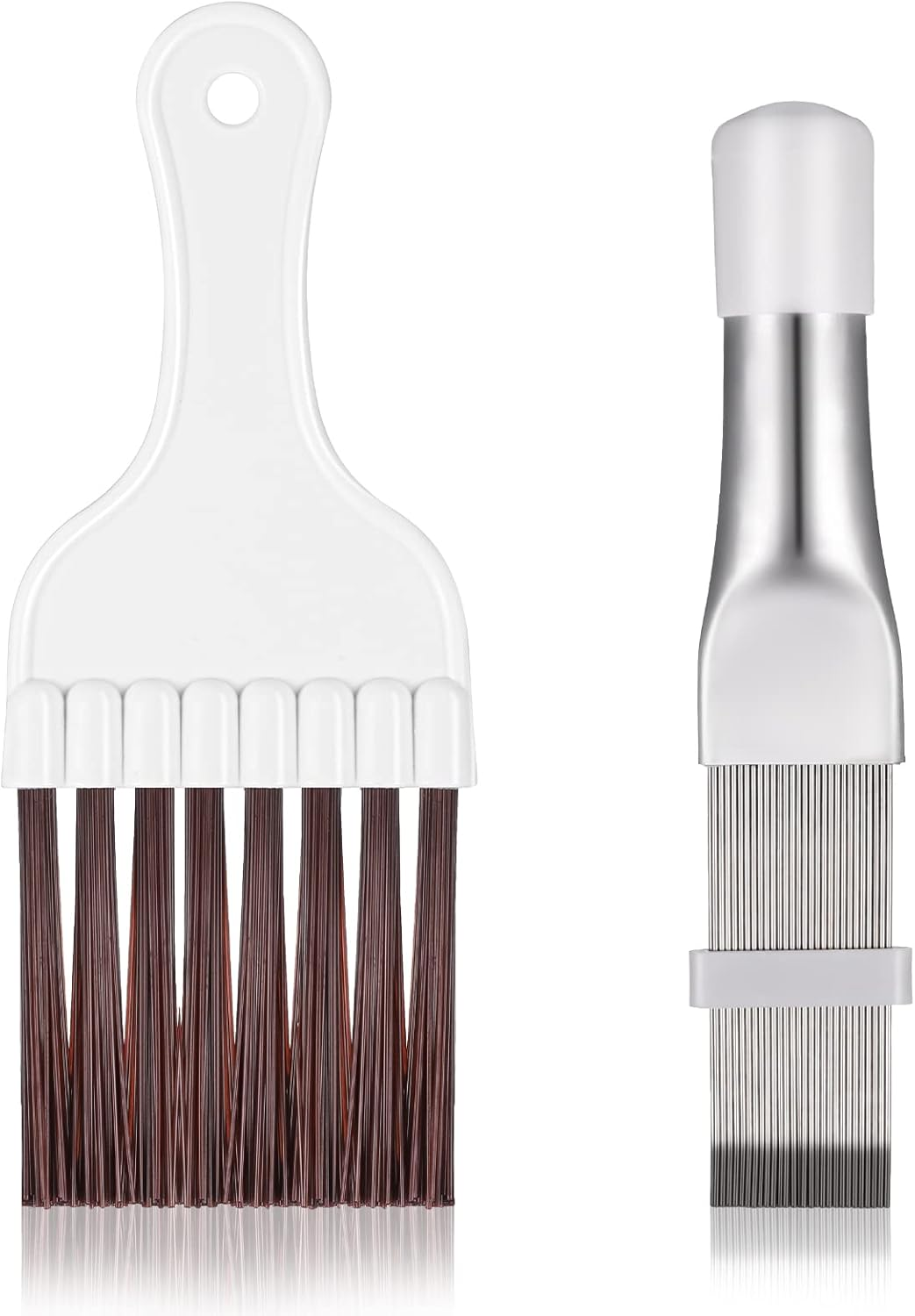 Tao Pipe 2 Pieces Air Conditioning Condenser Fin Comb, Fin Cleaning Brush, Air Conditioning, Fin Comb Spool Cleaning Whisk Brush, Metal Fin Evaporator Cooler Repair Tool image number 5