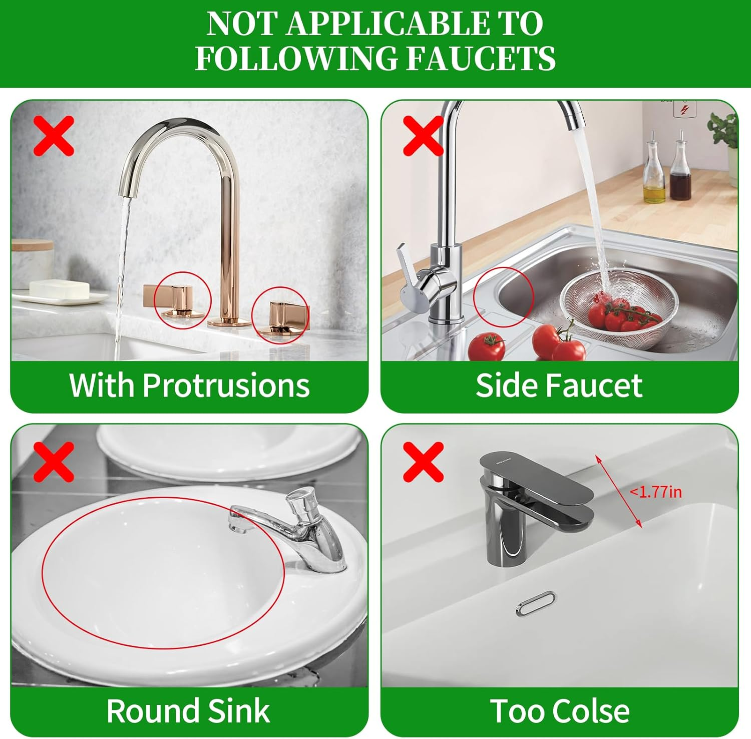 Dolic Faucet Mat for Kitchen Sink, Silicone Splash Guard with Rapid Drying & Dish Soap Sponge Holder, Perfect for Kitchen & Bathroom (Black, 61 X 15Cm) image number 6