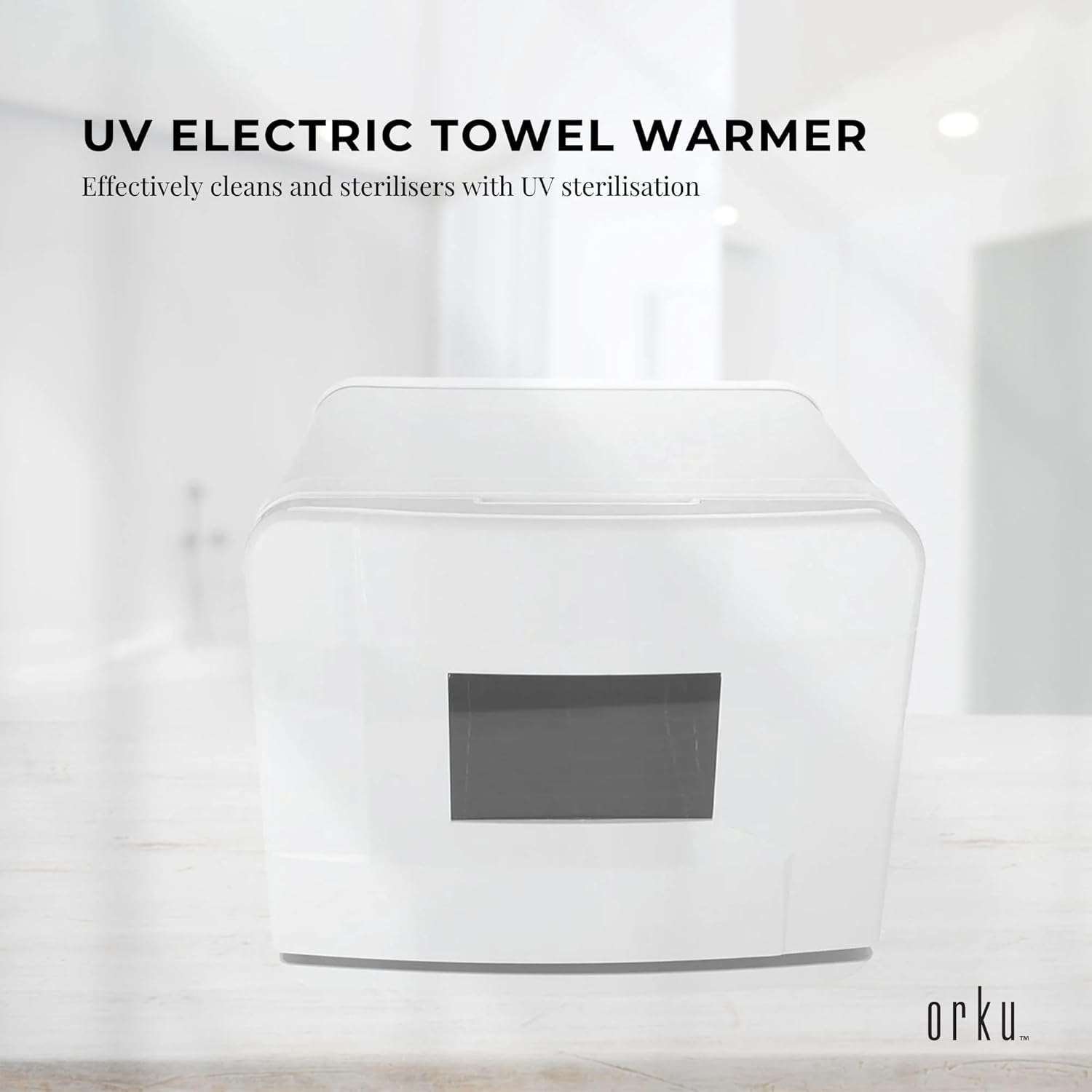 8L White Electric Towel Warmer UV Steriliser Cabinet Small Hot Heater Sanitiser image number 6