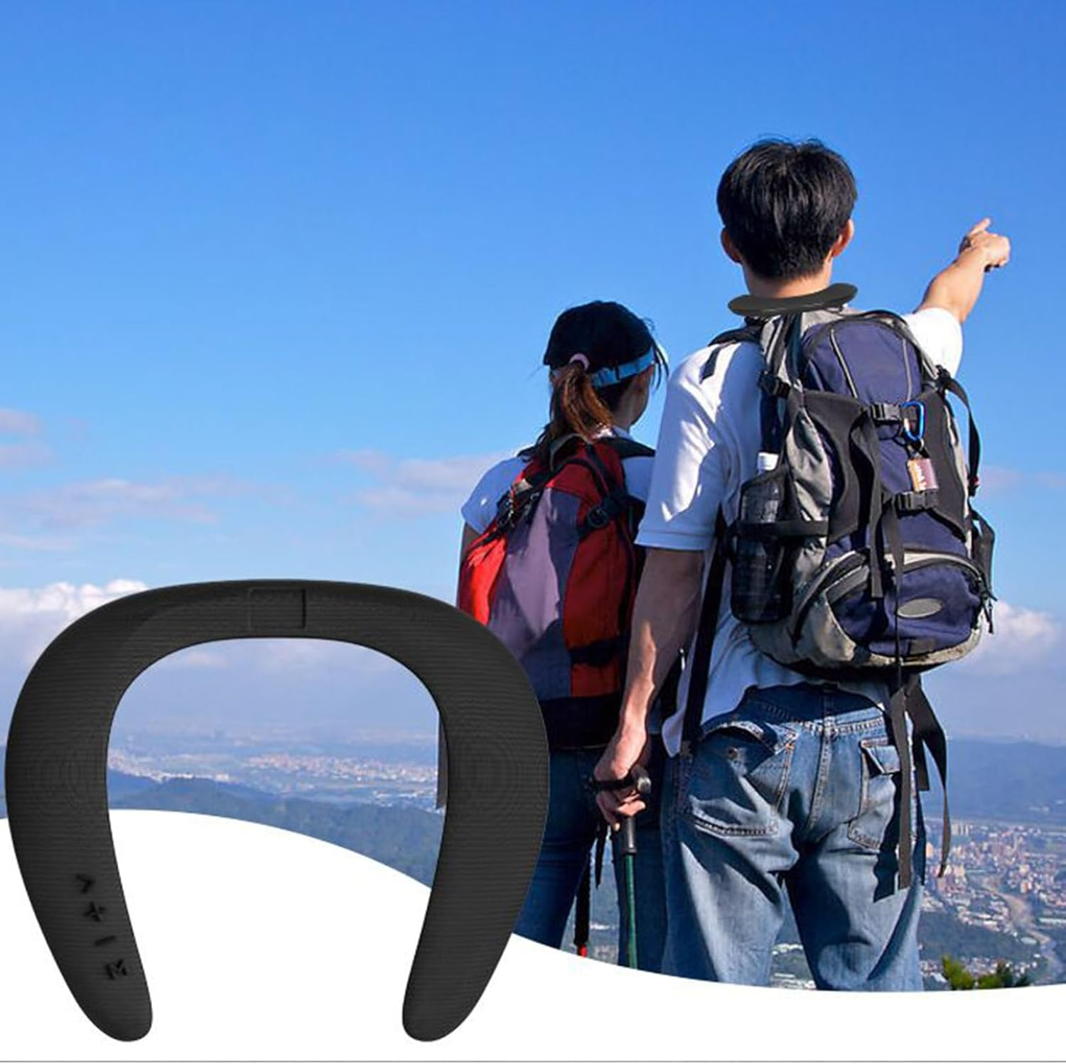 Neck Speakers - 6-10H Playtime Wireless Audio Neckband | 5D Stereo Sound Travel Speaker,For Women Men Home Outdoor Camping Hiking Beach image number 6