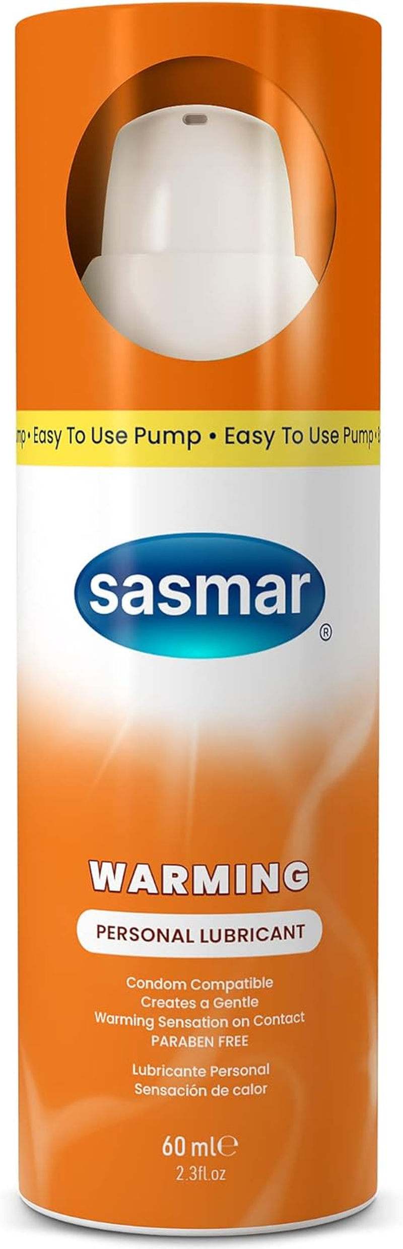 SASMAR Warming Lubricant - Enhanced Intimacy for Men, Women, Couples - Water-Based Personal Lube for Him and Her - Long-Lasting, Toy-Friendly and Condom Safe, Paraben-Free, No Residue, 2.3 Oz image number 5