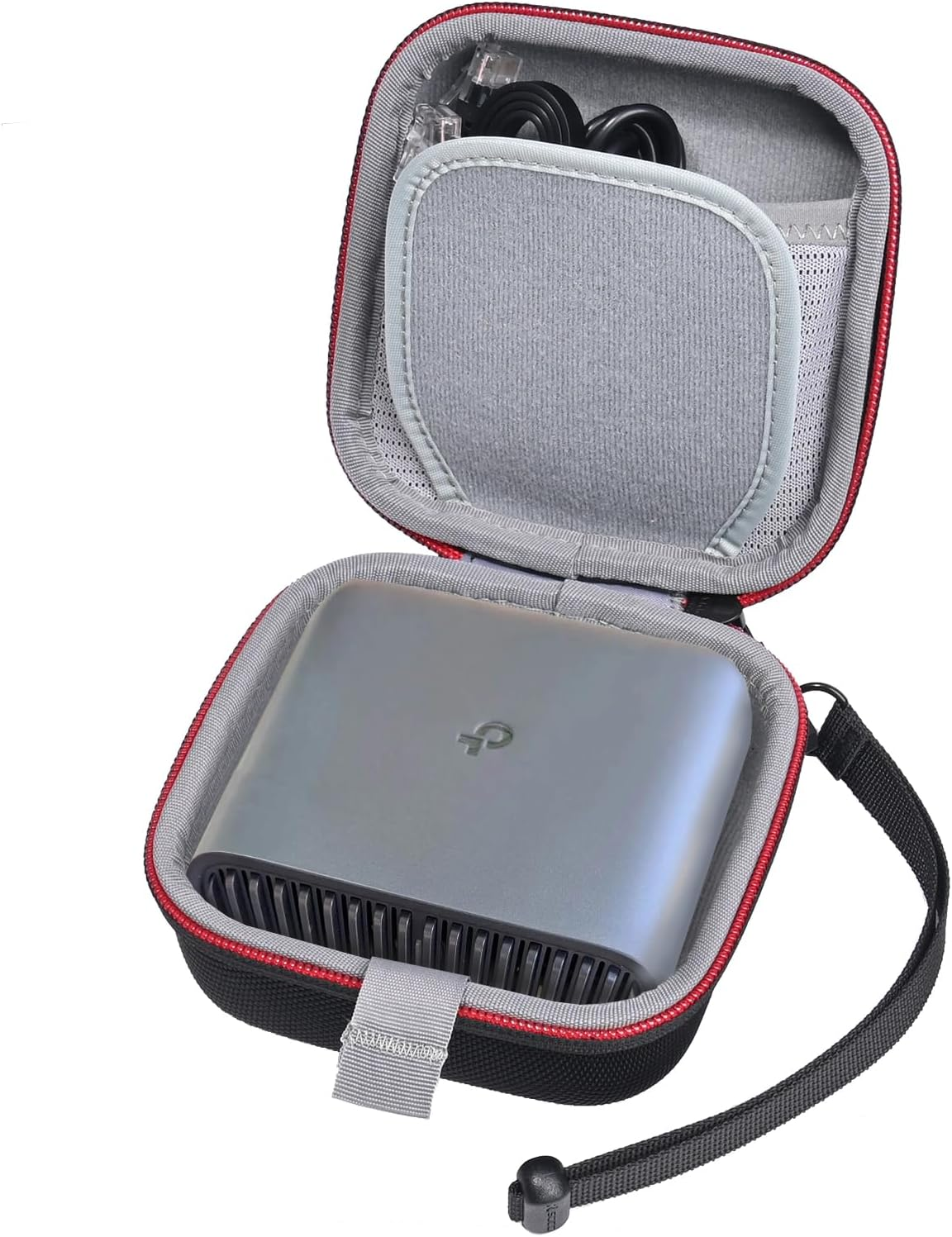 RLSOCO Case for Tp-Link AX3000/AX1500 Dual Band Wi-Fi 6 Travel Router, Portable Travel Case for TL-WR3002X/WR1502X Router - Black (Cover Only) image number 6