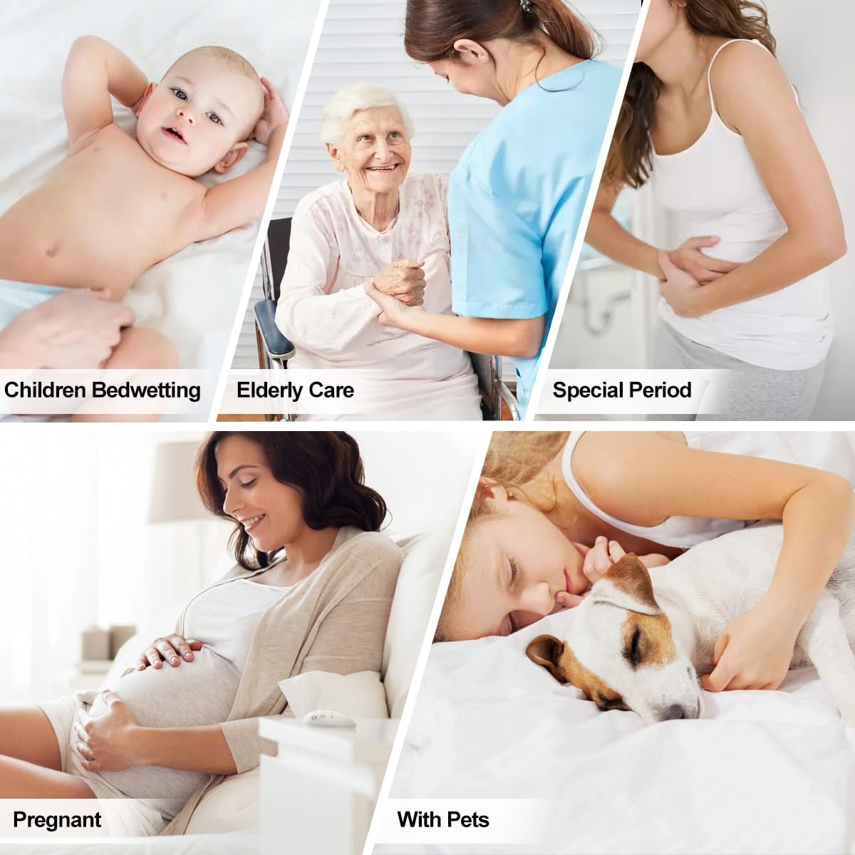 NTBED Waterproof Mattress Protector Cover Gray Deep Pocket Polyester Bed Mattress Pad Cover Solid Color Fitted Sheet (80&rdquo; X 78&rdquo; (Grey, King) image number 5