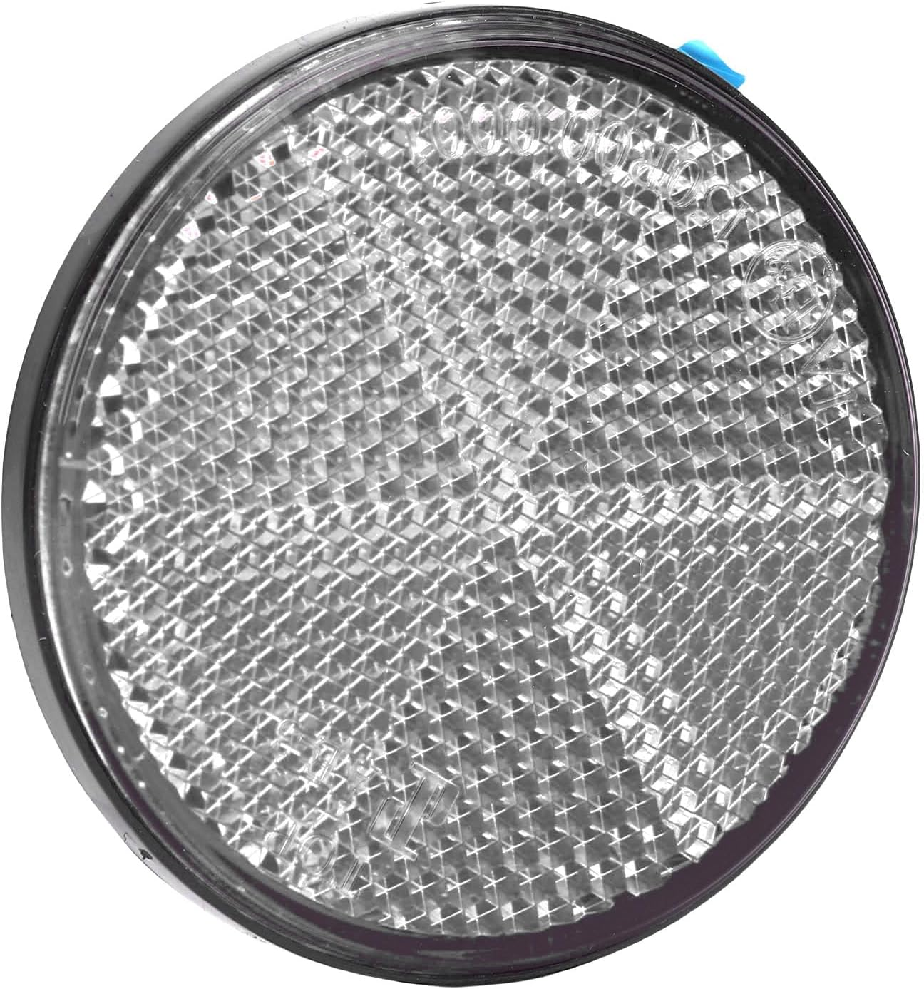 Premium Reflective round Safety Reflector, Truck Reflective Reflector 6Pcs 2.24In Self Adhesive for Mailboxes, Driveway, Tunnels, Post, Cars Trailer (White) - Red image number 3