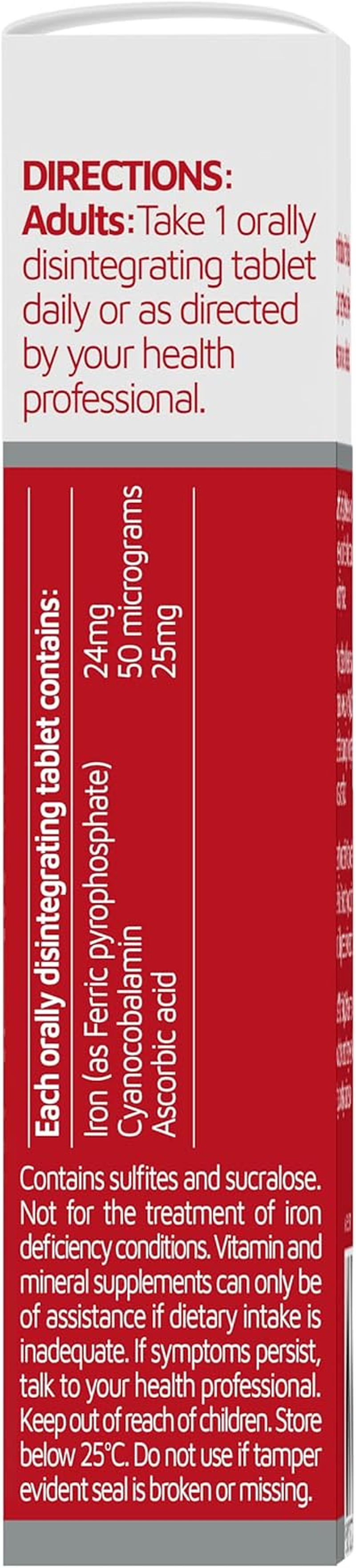 Nature'S Way Iron 24Mg Quick Melt 30 Tablets image number 2