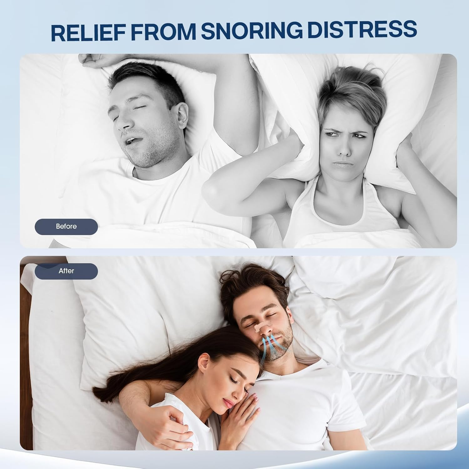 50 Pack Nasal Strips for Snoring, Night Strips, Drug-Free Nasal Strips, Nose Strips for Sleeping, Large+Small, Improve Sleep Quality, Relieve Nasal Congestion, Reduce Snoring & Mouth Breathing (Tan) image number 1