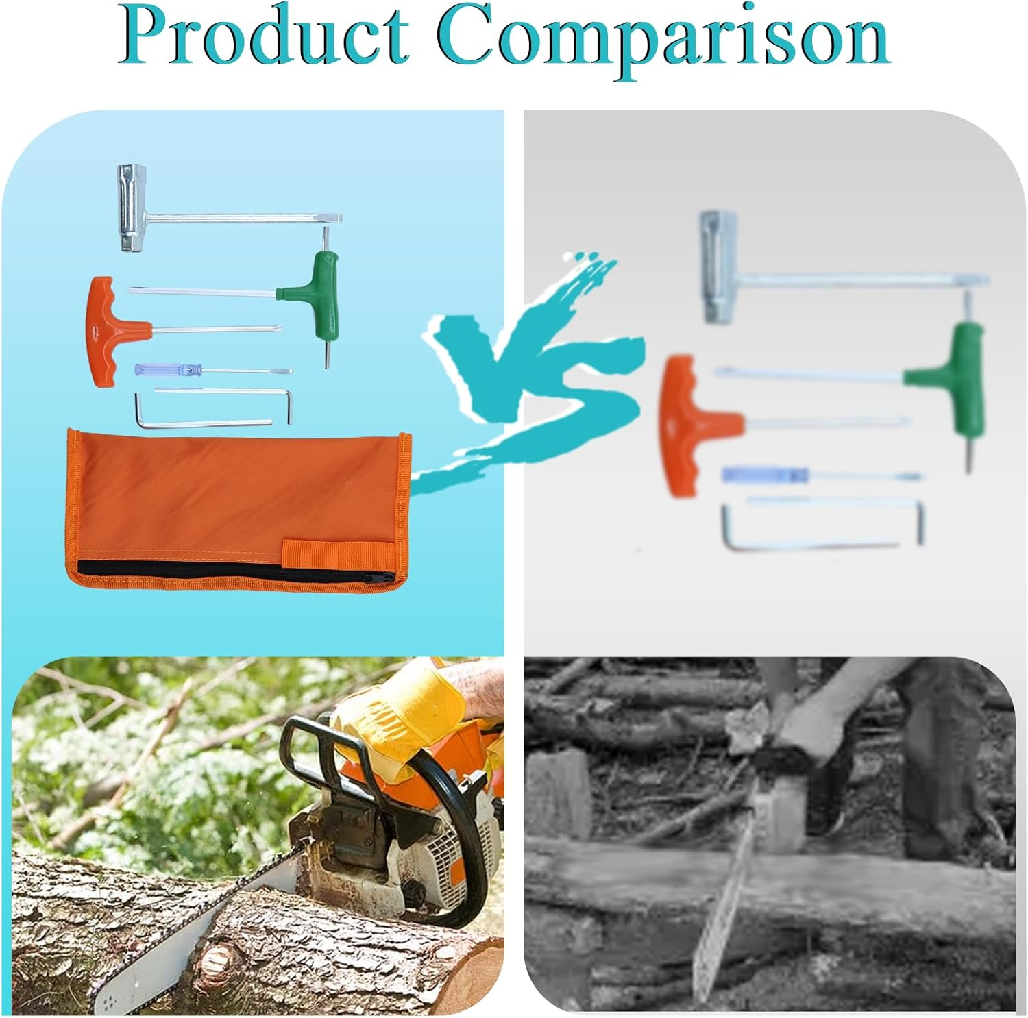 Atunee Chainsaw T Wrench 19Mm X 13Mm and T-Handle T27 Torx Screwdriver Kit for Husqvarna Stihl image number 3