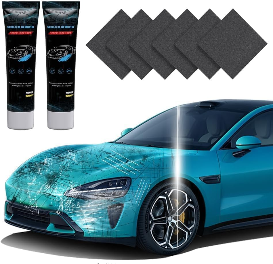 Car Scratch Remover - 2025 Nano Sparkle Cloth, Repair Small Scratches & Water Spots for All Cars image number 4