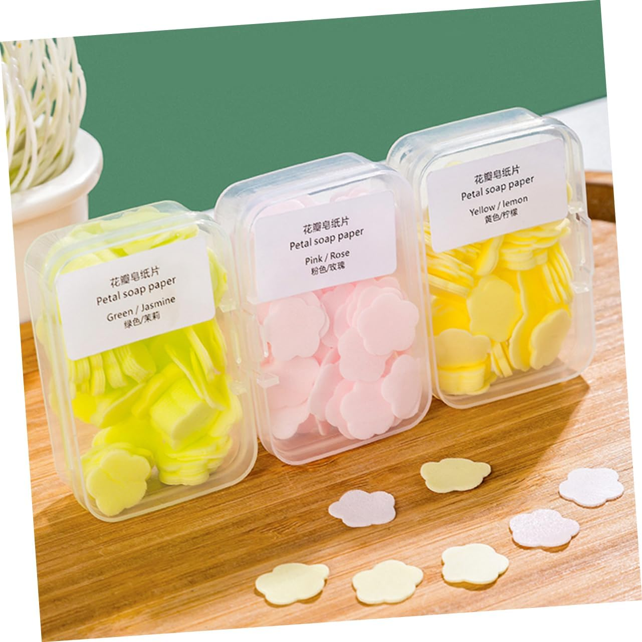 Abaodam Soap Flakes Hand Washing Soap Slices Leaves for Camping Business Trips Office Home image number 1