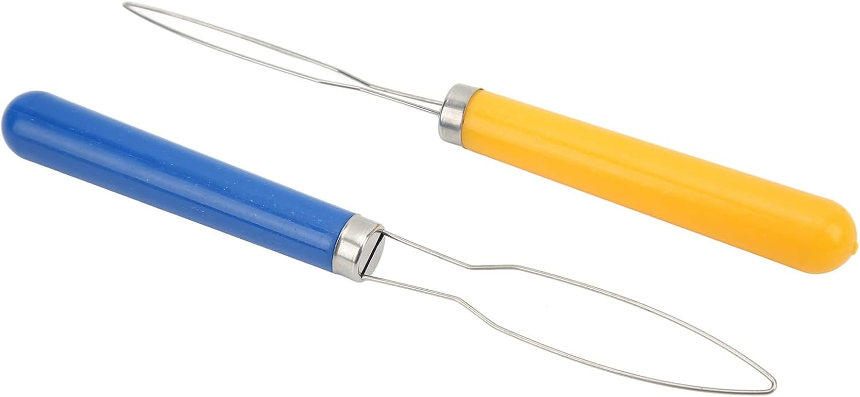 Jiawu Dressing Aids with Button Hooks, Easy to Use, Tools Made of Stainless Steel and Plastic, 2 Pieces, Button Hooks for Household Use image number 3