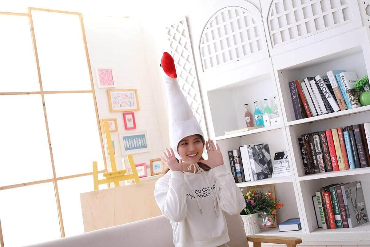 Fesfun Goose Hat Animal Headware Costume Accessories Cap Funny Gift Halloween Easter Party Birthday Christmas Head Cover Mask Headgear Hood Headpiece Clothing Kids Adult Children Women Cosplay image number 6